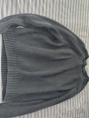 Hollister Ribbed Crewneck Sweater - Green